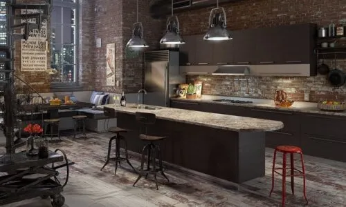 Особенности дизайна кухни в стиле лофт
