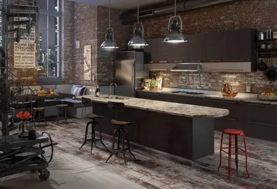 Особенности дизайна кухни в стиле лофт