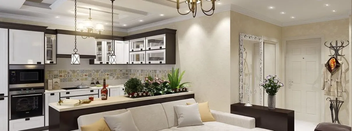 Идеи для дизайна кухни-гостиной 30 кв. м