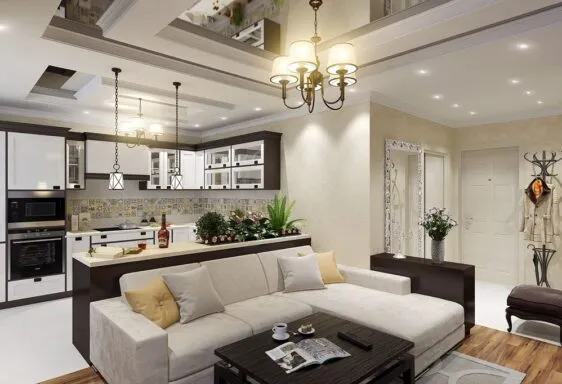 Идеи для дизайна кухни-гостиной 30 кв. м