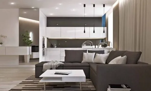 Дизайн кухни-гостиной в современном стиле