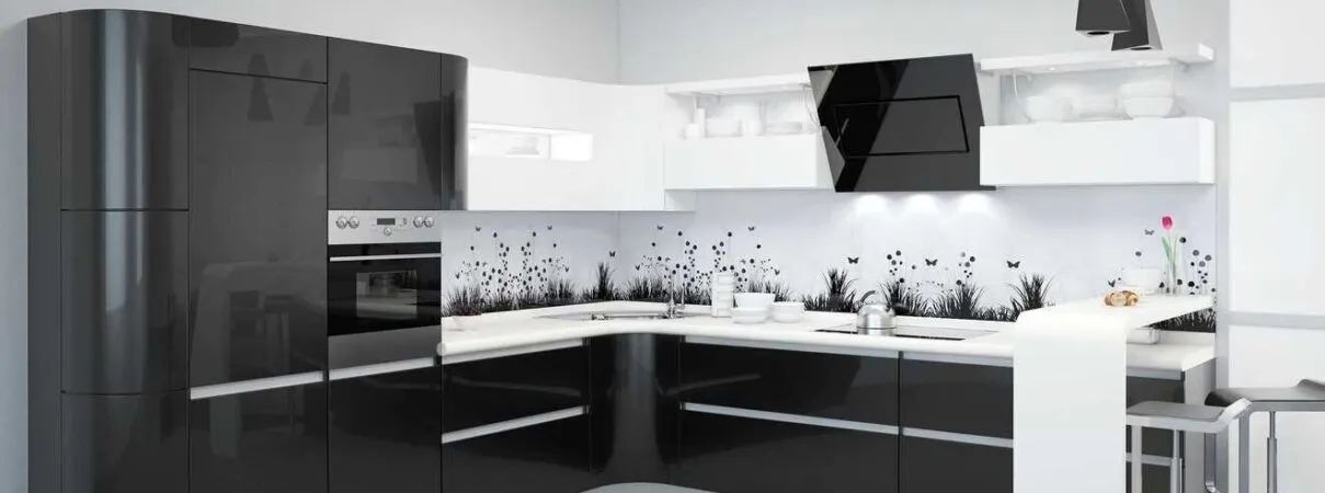 Как создать стильный черно-белый дизайн кухни